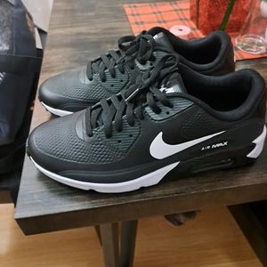 Nike Air Max 90 G Golf Shoes Waterproof Black White MEN'S SIZE 12